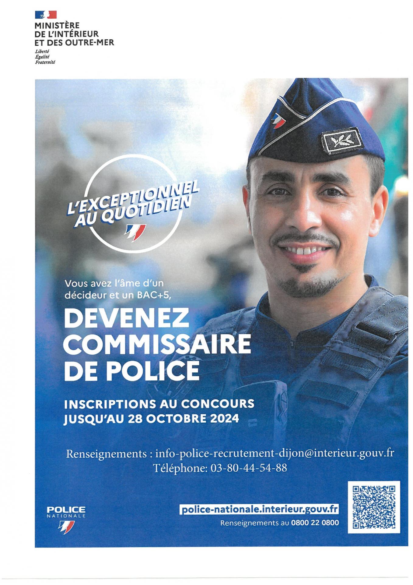 Devenez Commissaire de Police