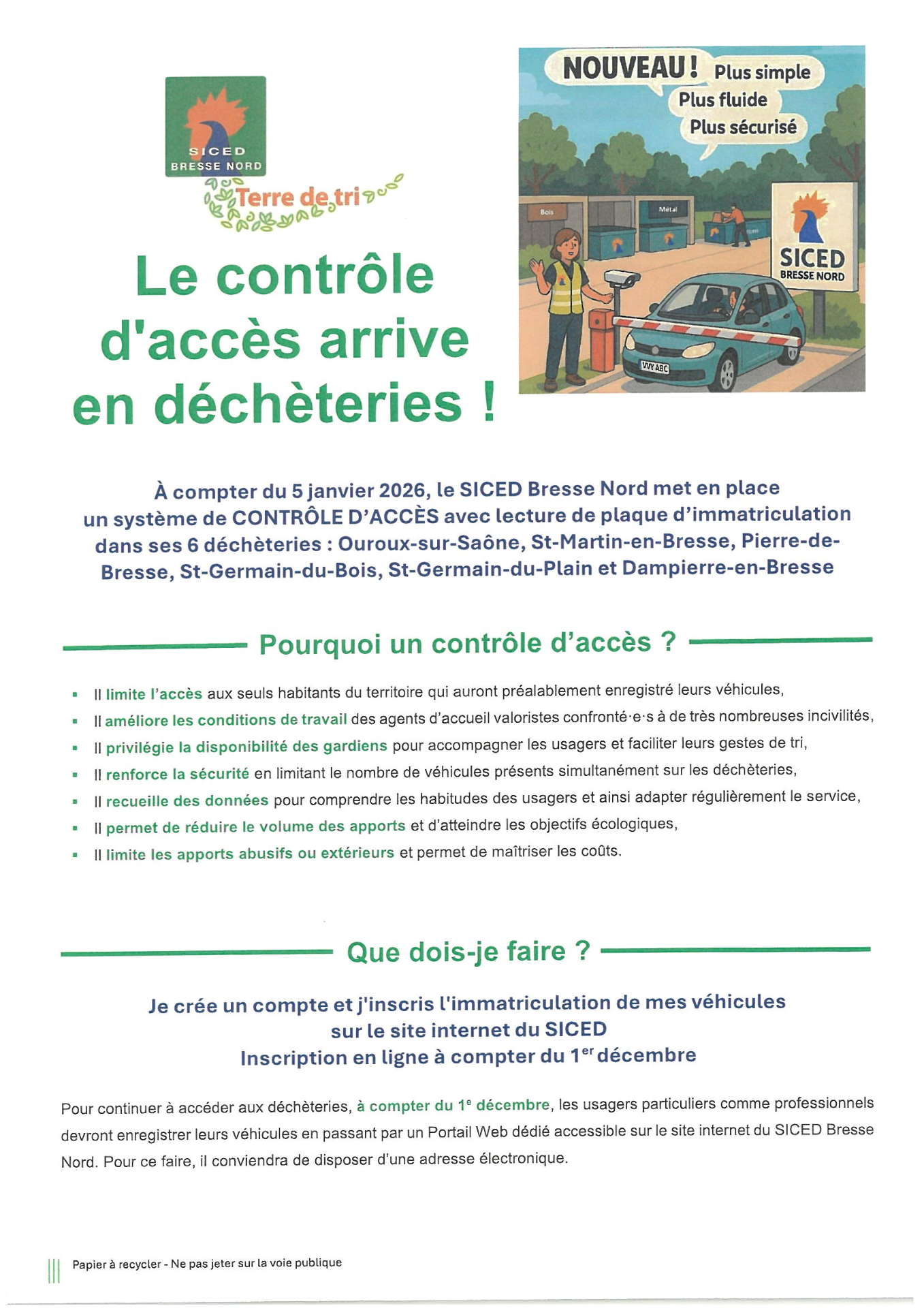 Contrôle d'accès - mode d'emploi