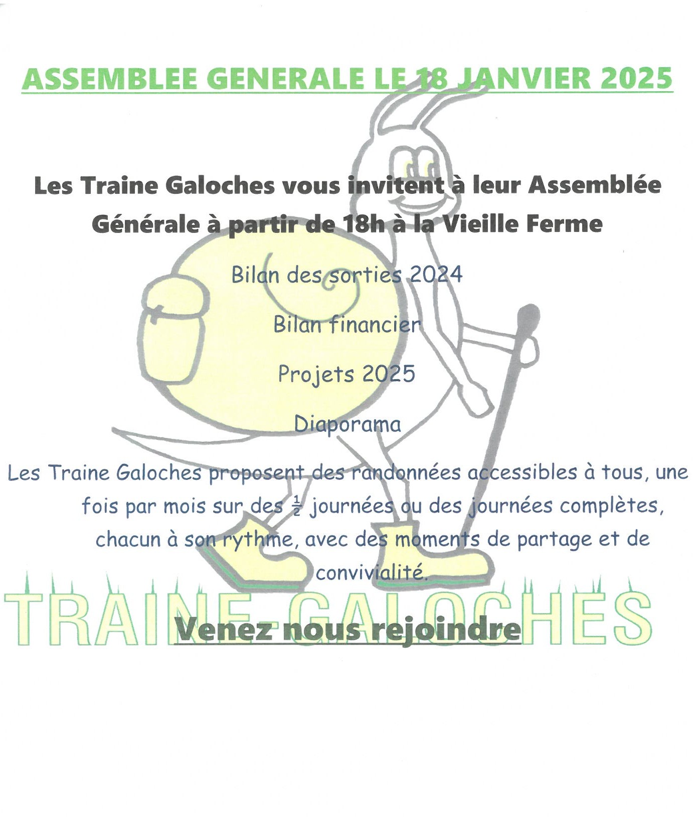 Assemblée Générale des Traine Galoches